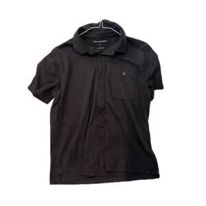 Free Assembly Black Polo Shirt Mens Medium